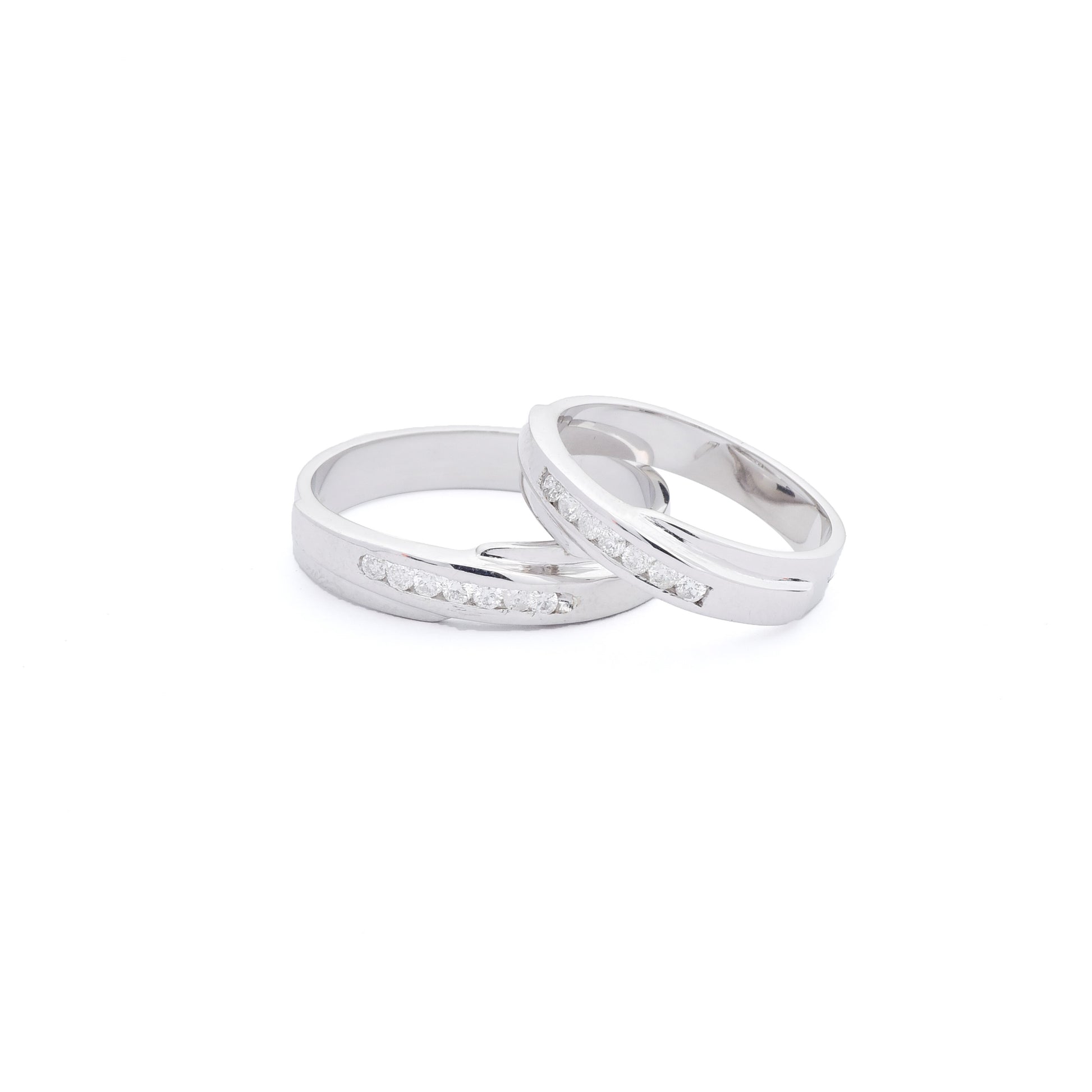 Carino 18K Gold Wedding Rings with Diamond Philippines | Ocampo's Fine Jewellery