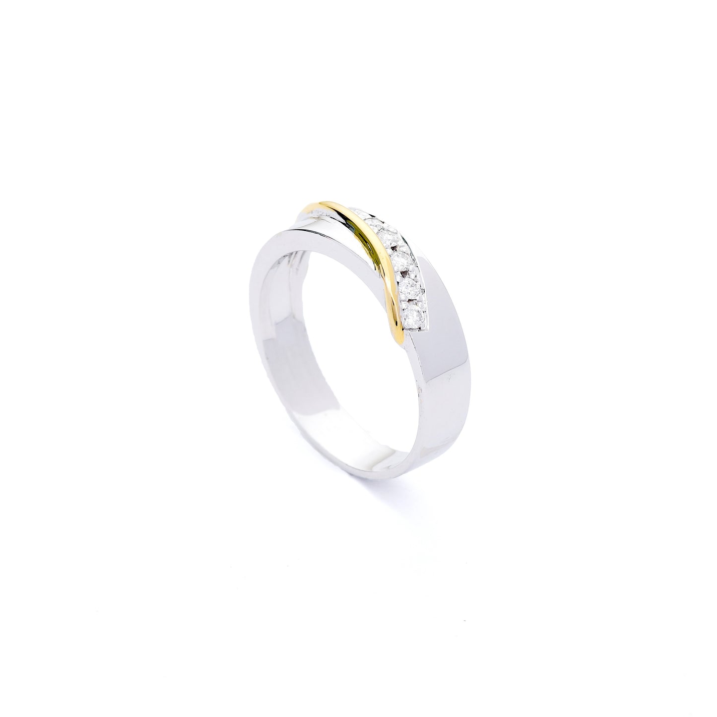 Amala 14K Two Tone Gold Wedding Rings with Diamonds | Ocampo's Fine Jewellery