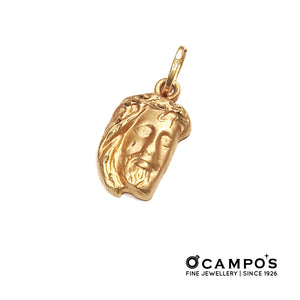 Jesus Face 18k Yellow Gold Pendant | Ocampo's Fine Jewellery