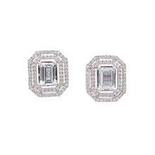 Load image into Gallery viewer, Khloe 14k White Gold with Diamond Stud Earrings | Ocampo&#39;s Fine Jewellery
