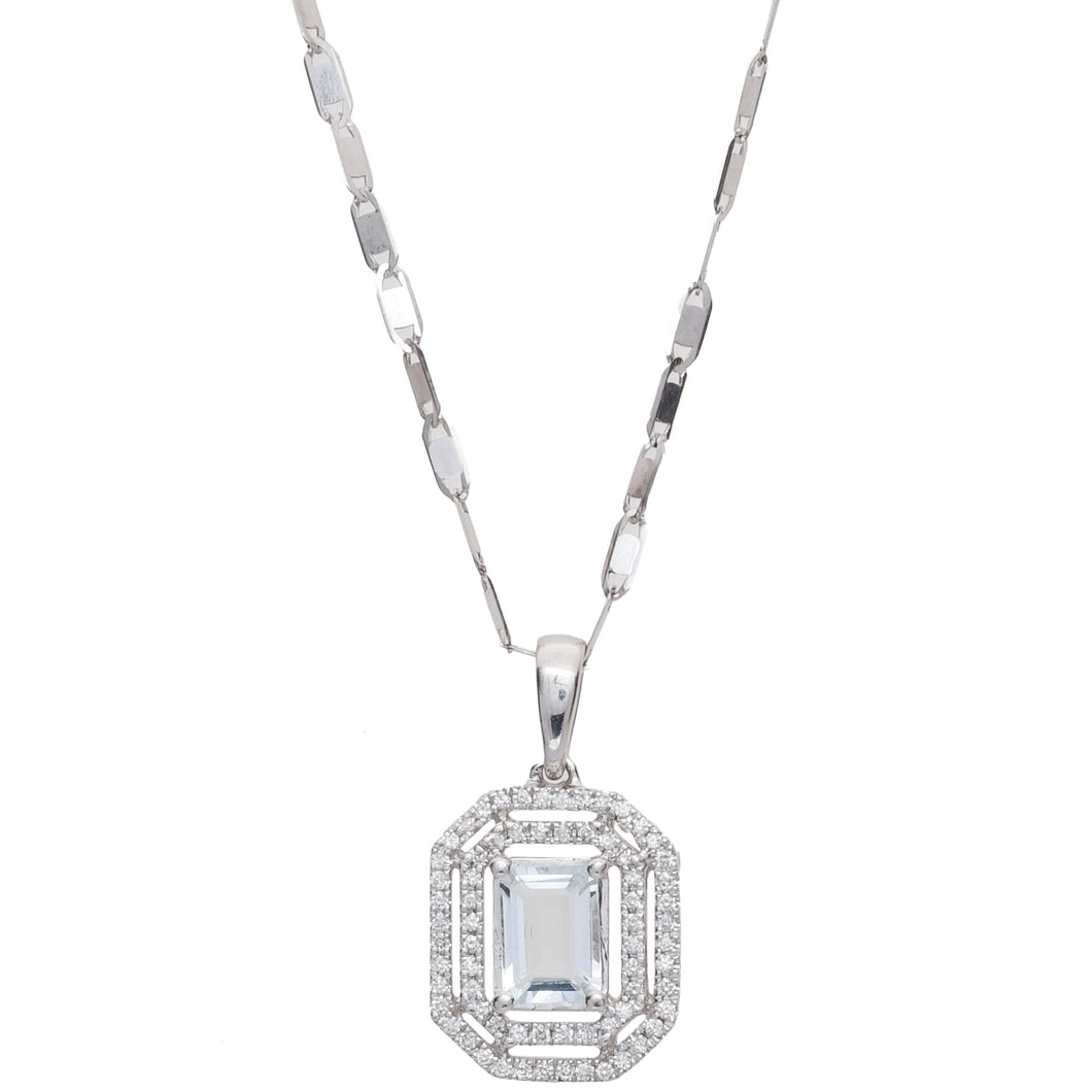 Khloe 14k White Gold Diamond Pendant | Ocampo's Fine Jewellery