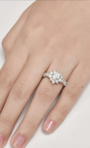 Kayla Platinum Ladies Ring | Ocampo's Fine Jewellery