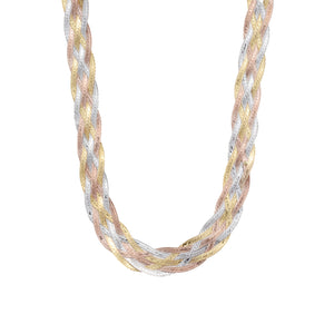 Noelle 14k Three Tone Chain Necklace (SZ) | Ocampo's Fine Jewellery