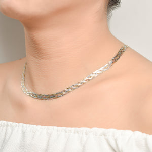 Noelle 14k Three Tone Chain Necklace (SZ) | Ocampo's Fine Jewellery