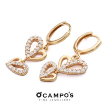 Load image into Gallery viewer, Nicole 14K Yellow Gold Dangling Earrings  (SZ) | Ocampo&#39;s Fine Jewellery
