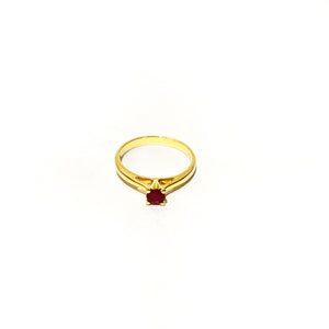 Ruby Yellow Gold Engagement Ring | Ocampo's Fine Jewellery