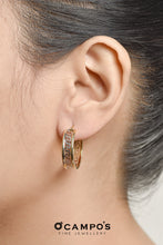 Load image into Gallery viewer, Isabelle 18k Two Tone Gold Loop Earrings | Ocampo&#39;s Fine Jewellery

