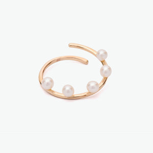 Anka 10K Yellow Gold Ear Cuff with Pearls | Ocampo's Fine Jewellery