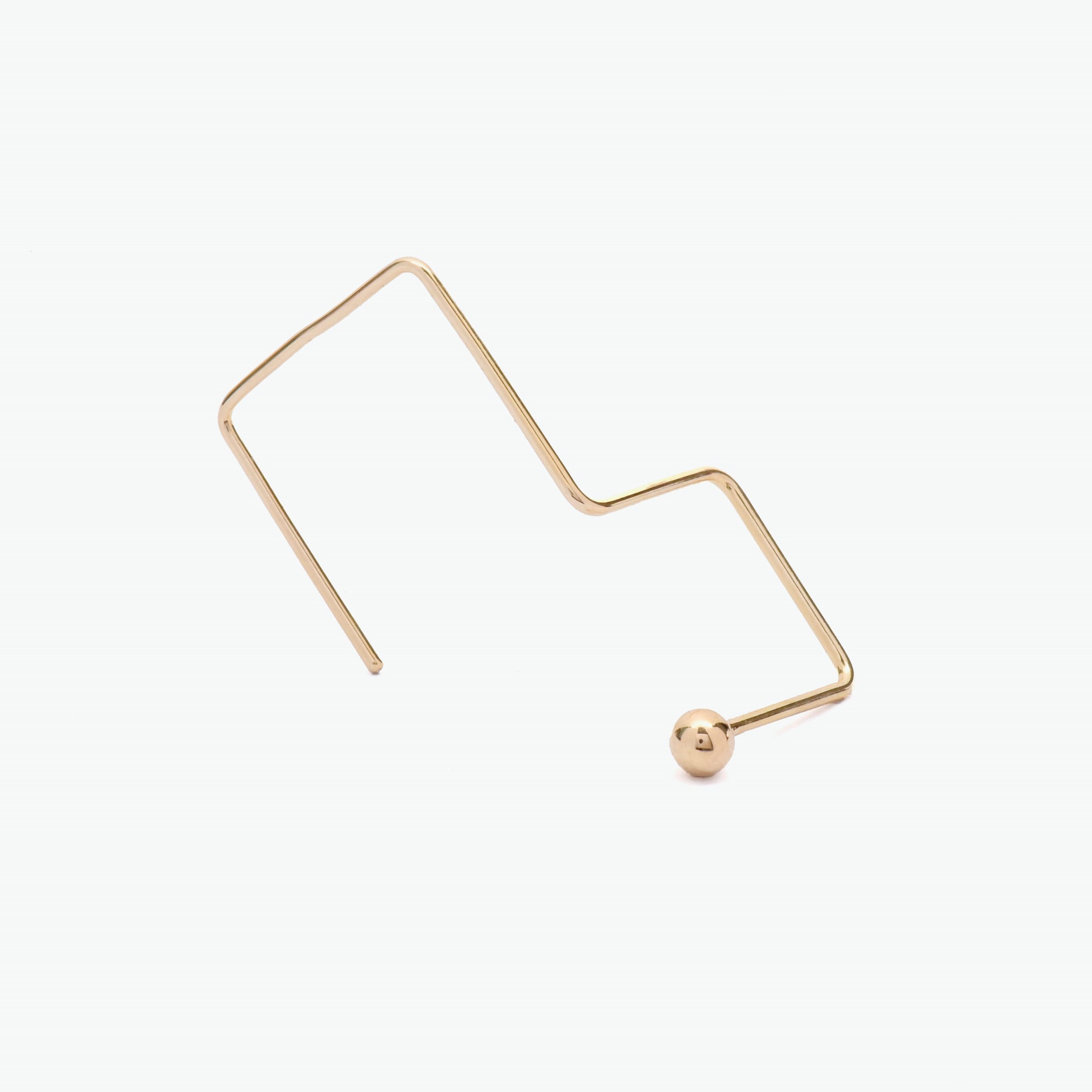 Chinami 10k Yellow Gold Drop Stud Earrings  | Ocampo's Fine Jewellery