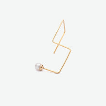 Load image into Gallery viewer, Chitose 10k Yellow Gold Drop Stud Earrings with Pearl  | Ocampo&#39;s Fine Jewellery

