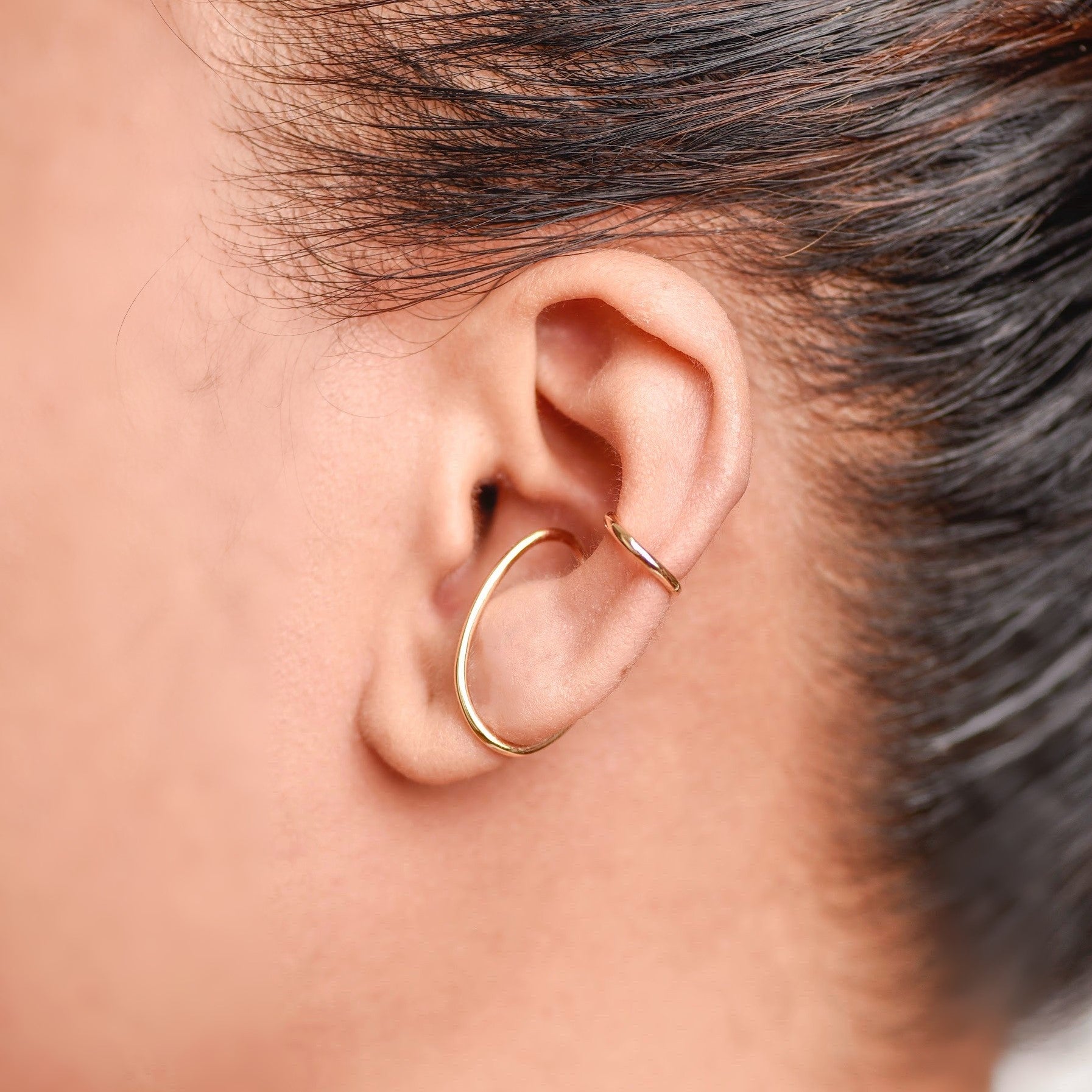 Hajime 10K Yellow Gold Ear Cuff | Ocampo's Fine Jewellery