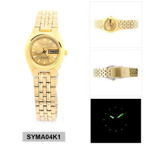 SEIKO 5 Gold Tone Women Automatic Original Watch SYMA04K1