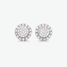 Load image into Gallery viewer, Sunshine 14k White Gold Diamond Stud Earrings | Ocampo&#39;s Fine Jewellery
