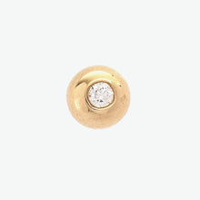 Load image into Gallery viewer, Ball 18k Yellow Gold Stud Earrings with Diamond  | Ocampo&#39;s Fine Jewellery
