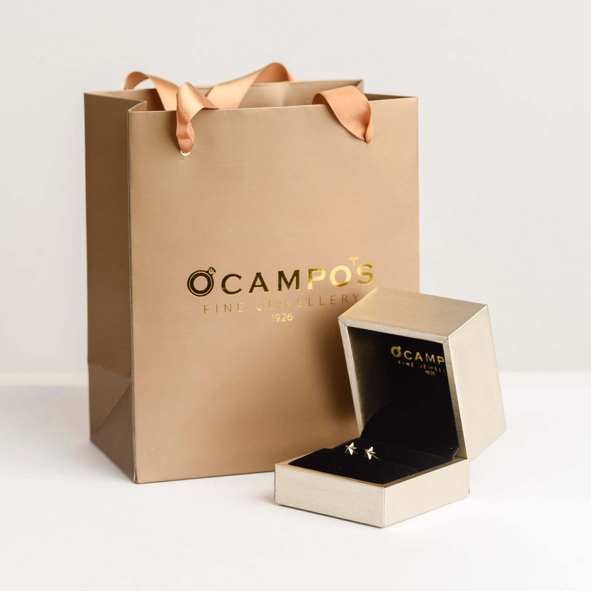 Stella 18k Yellow Gold Star Stud Earrings | Ocampo's Fine Jewellery