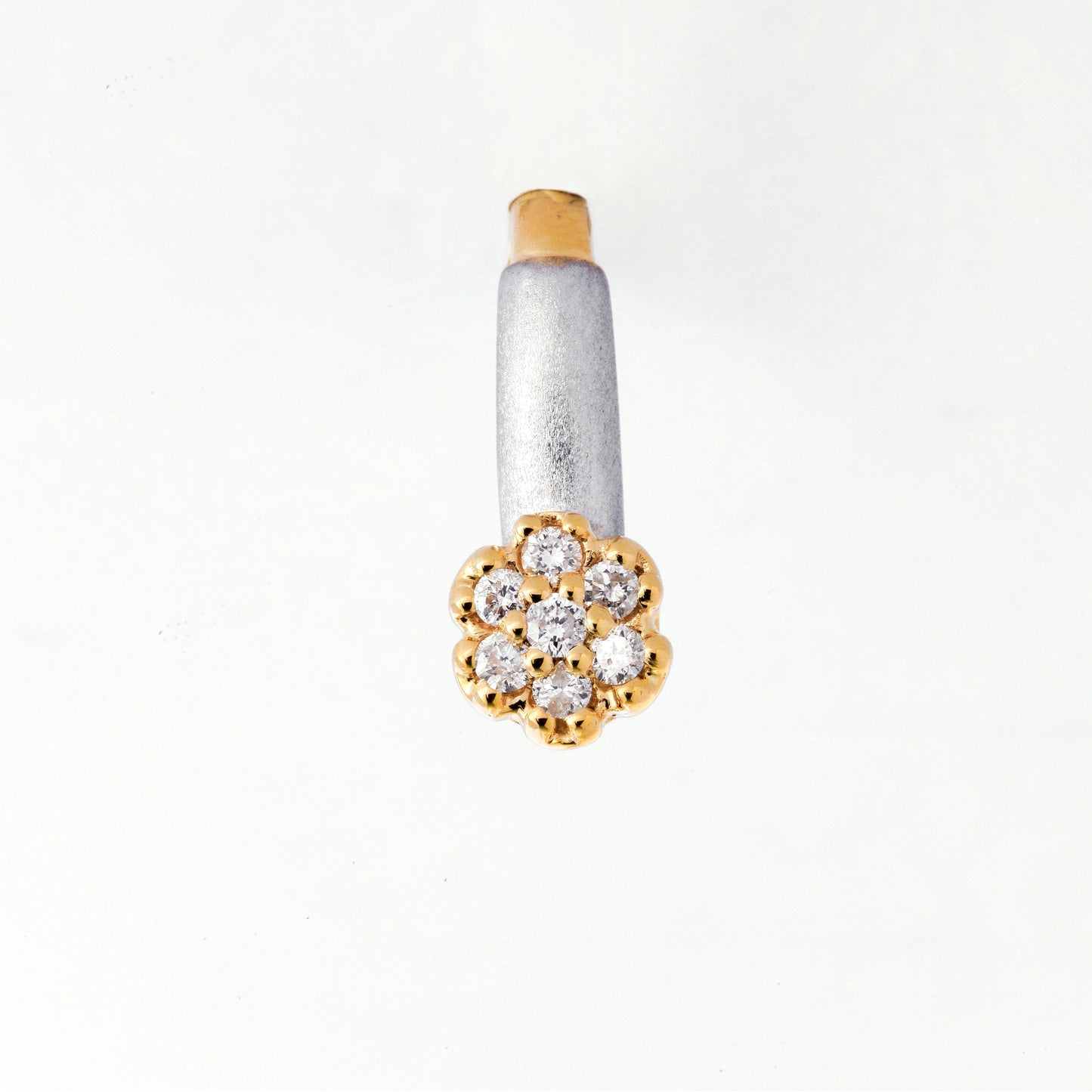 Dahlia 14K Two Tonw Gold Pendant with Diamonds | Ocampo's Fine Jewellery