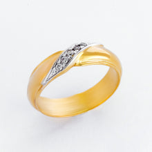 Load image into Gallery viewer, Royal 14k Two Tone Wedding Rings with Diamon Philippines | Ocampo&#39;s Fine Jewellery
