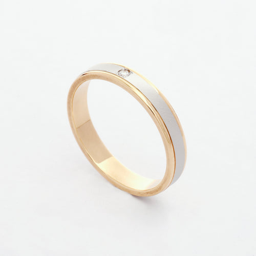 Kazu Platinum 18k Yellow Gold Diamond Wedding Rings Philippines | Ocampo's Fine Jewellery