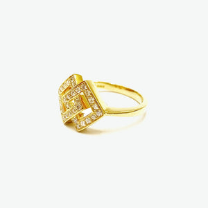 Audrey 14K Yellow Gold Rings with Diamond Philippines | Ocampo's Fine Jewellery