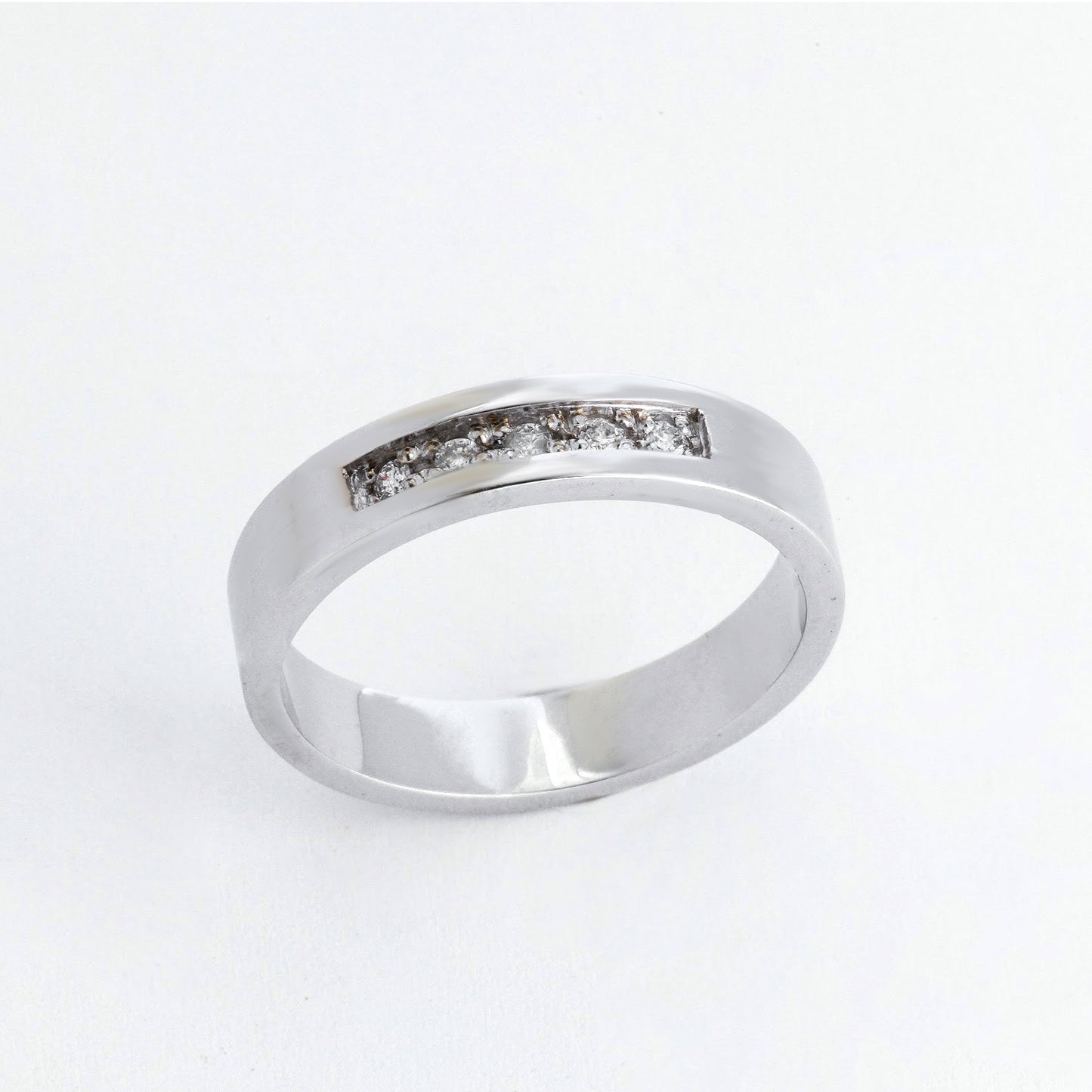 Aziza 14K White Gold Wedding Rings with Diamond Philippines | Ocampo's Fine Jewellery