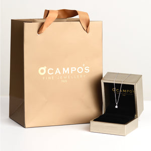Lucille 18k White Gold Diamond Necklace | Ocampo's Fine Jewellery