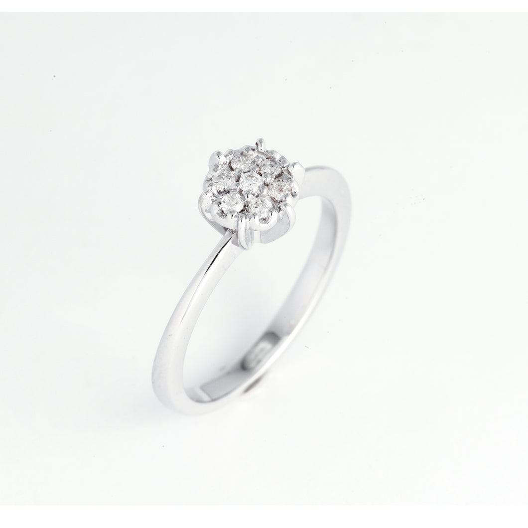Rosa 14k White Gold Diamond Ring | Ocampo's Fine JewelleryRosa 14k White Gold Diamond Ring | Ocampo's Fine Jewellery