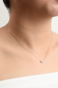 Suri 18k Rose Gold Diamond Heart Necklace | Ocampo's Fine Jewellery