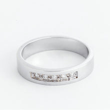 Load image into Gallery viewer, Aziza 14K White Gold Wedding Rings with Diamond Philippines | Ocampo&#39;s Fine Jewellery
