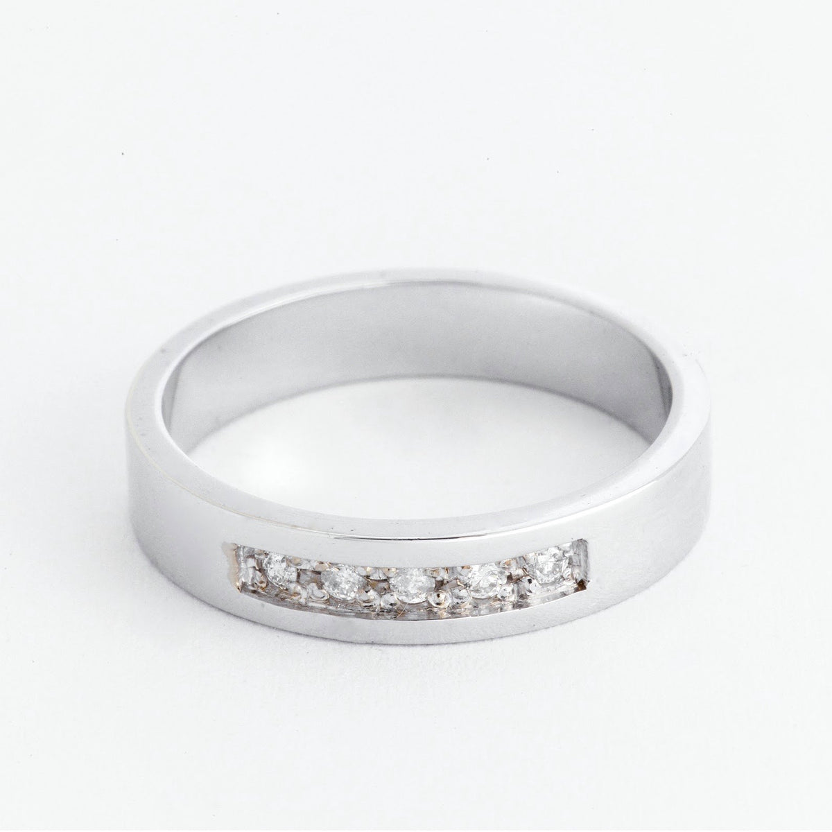 Aziza 14K White Gold Wedding Rings with Diamond Philippines | Ocampo's ...