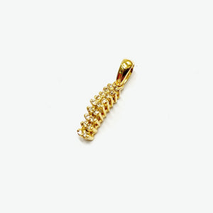 Cleo Pyramid 14k Yellow Gold Pendant with Diamonds | Ocampo's Fine Jewellery