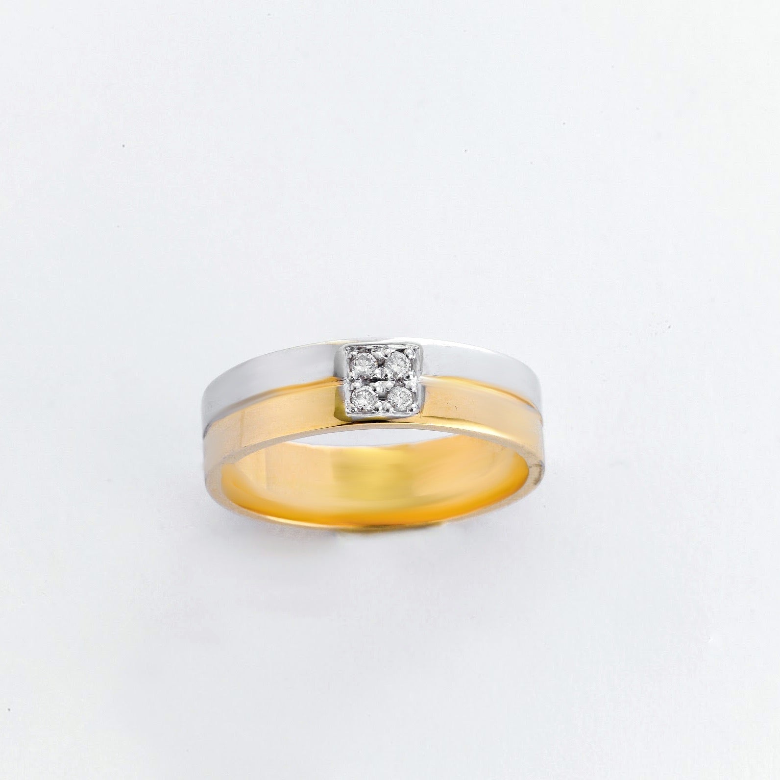 Crisha 18K Gold Two Tone Wedding Ring Philippines | Ocampo's Fine Jewellery