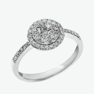 Bethany 18k White Gold Ring with Diamond  | Ocampo's Fine Jewellery