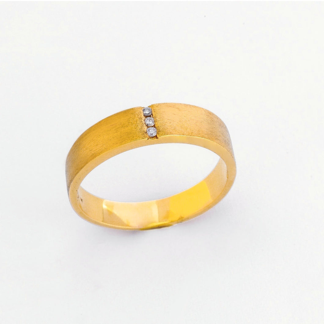 Corazon 14K Yellow Gold Wedding Rings with Diamond Philippines | Ocampo's Fine Jewellery