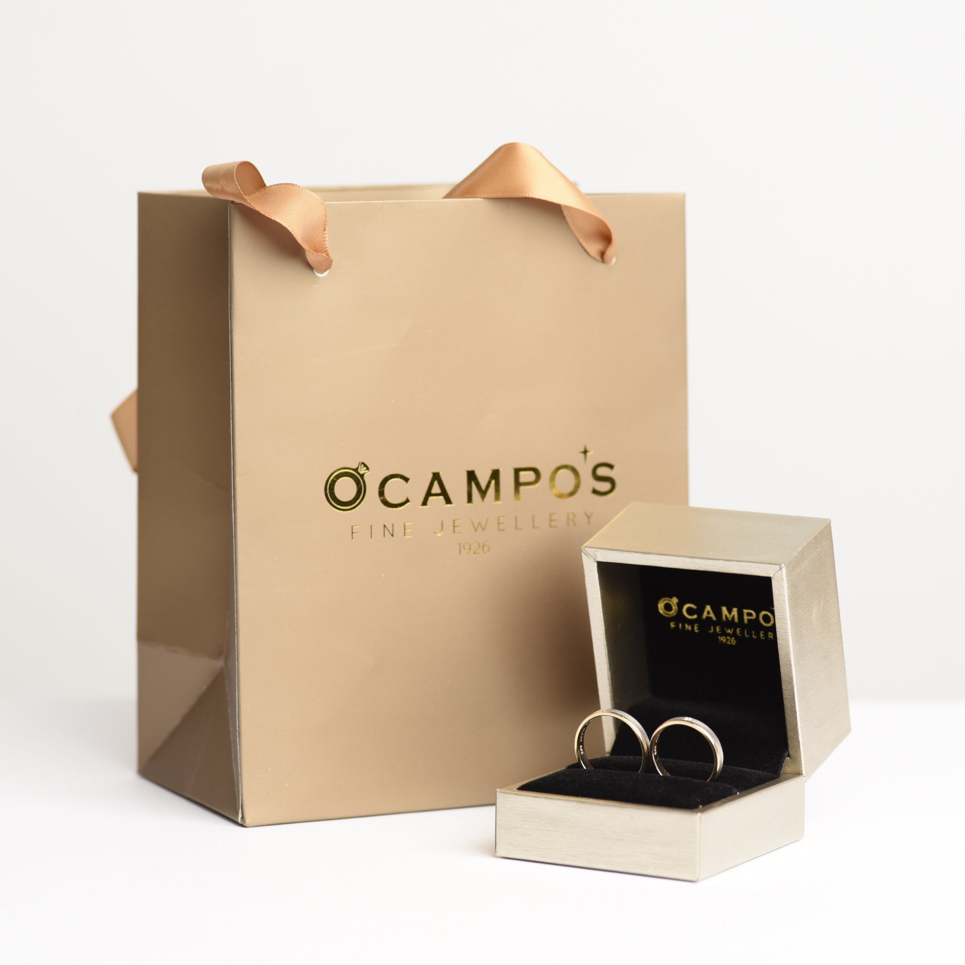 Kazu Platinum 18k Yellow Gold Diamond Wedding Rings Philippines | Ocampo's Fine Jewellery