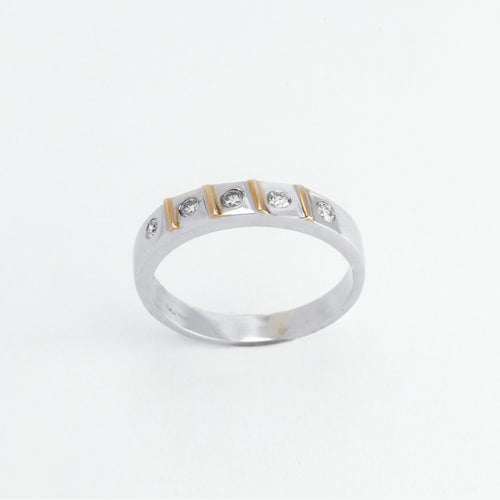 Cherelle 14K Two Tone Gold Wedding Rings Philippines | Ocampo's Fine Jewellery