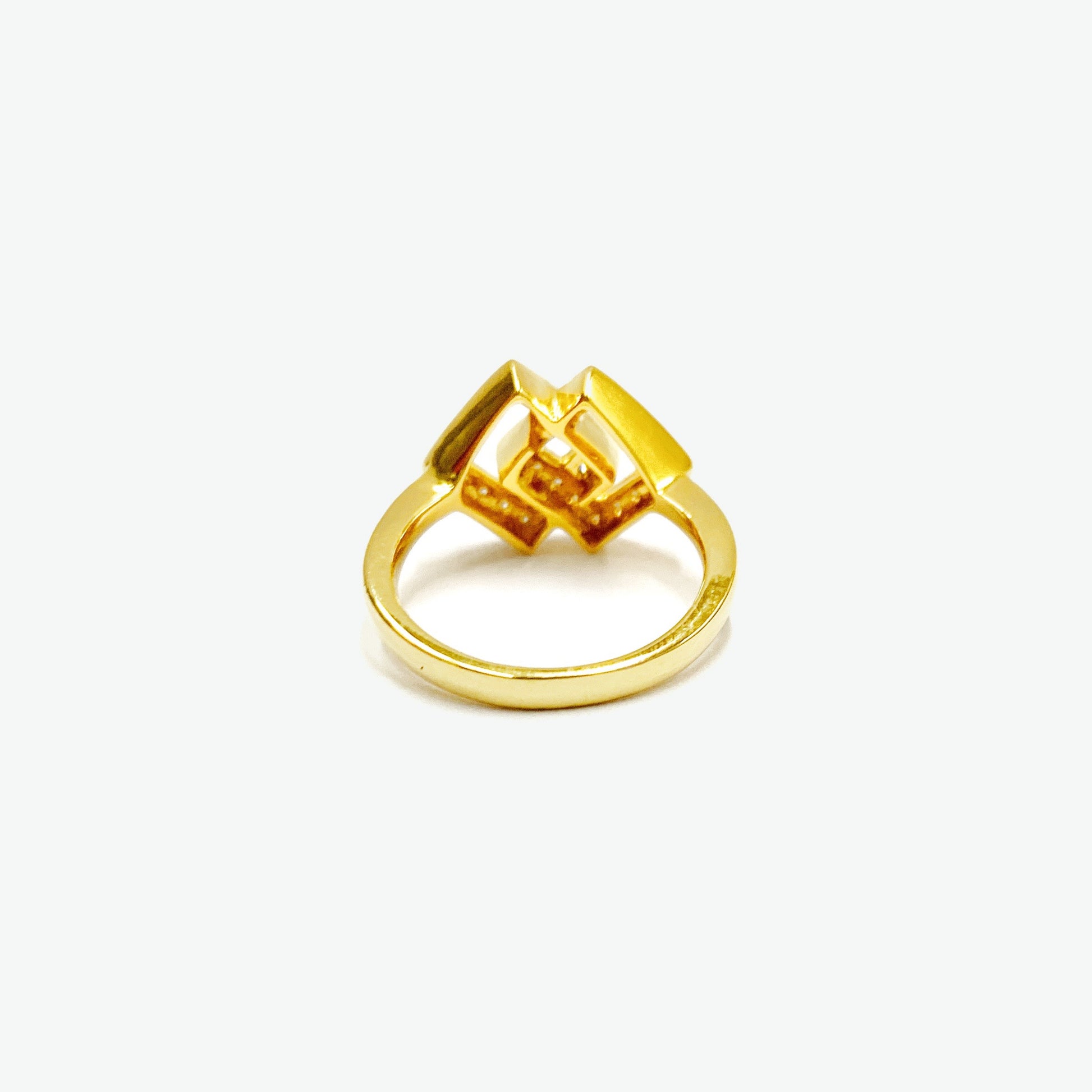 Audrey 14K Yellow Gold Rings with Diamond Philippines | Ocampo's Fine Jewellery