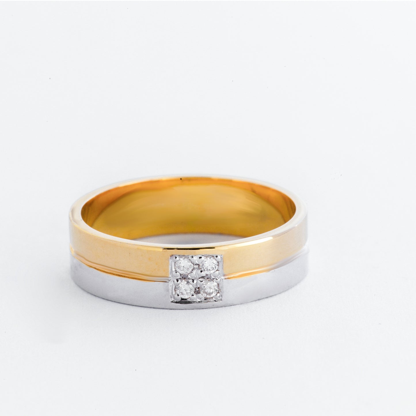 Crisha 18K Gold Two Tone Wedding Ring Philippines | Ocampo's Fine Jewellery