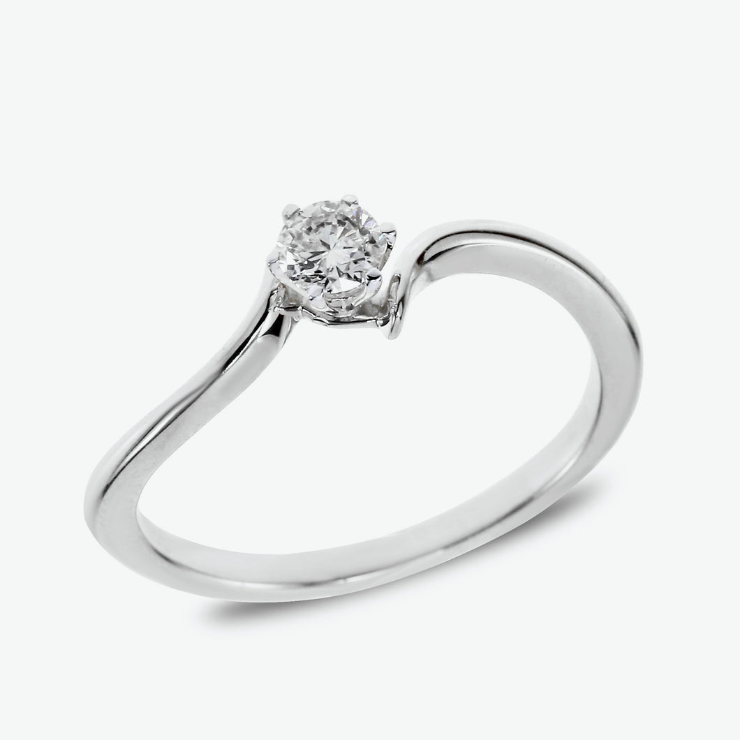 Isabela 18k White Gold Engagement Ring | Ocampo's Fine Jewellery