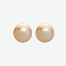 Load image into Gallery viewer, Pia 14k Yellow Gold Champagne Pearl Stud Earrings | Ocampo&#39;s Fine Jewellery
