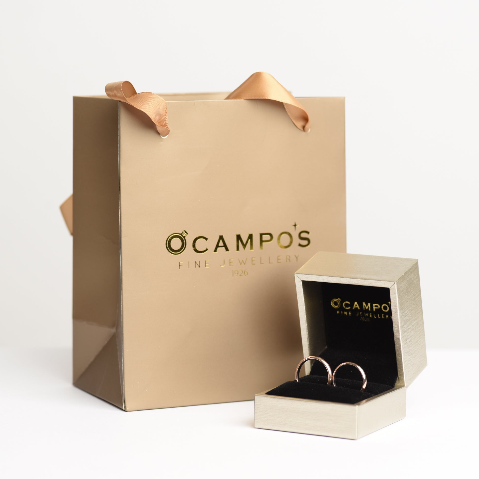 Hanami 18k Rose Gold Wedding Rings | Ocampo's Fine Jewellery