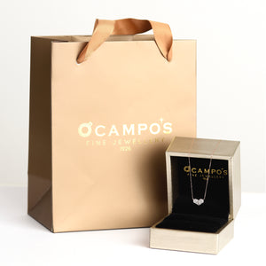 Suri 18k Rose Gold Diamond Heart Necklace | Ocampo's Fine Jewellery
