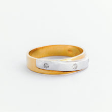 Load image into Gallery viewer, Eterna 18k Two Tone Gold Diamond Wedding Ring | Ocampo&#39;s Fine Jewellery
