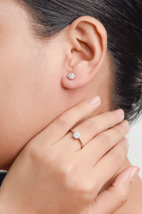 Rosa Diamond Earrings X1 - White Gold