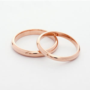 Hanami 18k Rose Gold Wedding Rings | Ocampo's Fine Jewellery