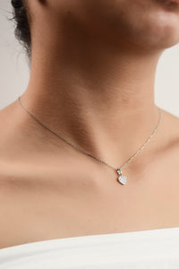 Maya 18k White Gold Heart Diamond Necklace | Ocampo's Fine Jewellery