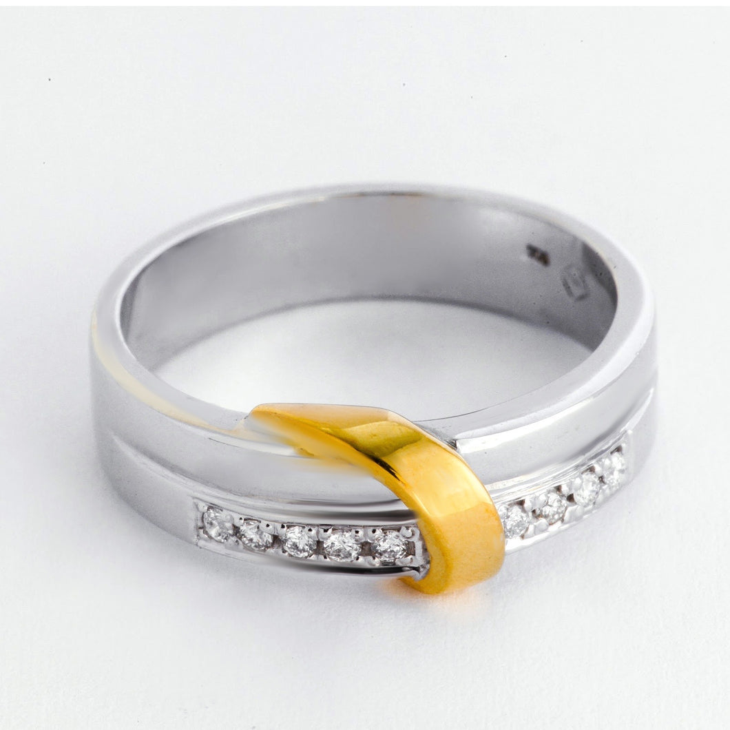 Joya 14k Two Tone Diamond Wedding Rings Philippines | Ocampo's Fine Jewellery