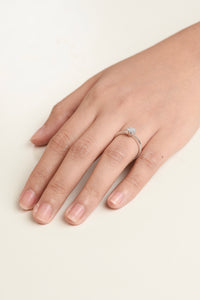 Rosa 14k White Gold Diamond Ring X1 | Ocampo's Fine Jewellery
