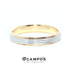 Load image into Gallery viewer, Kazumi Platinum 18k Yellow Gold Wedding Ring Philippines | Ocampo&#39;s Fine Jewellery
