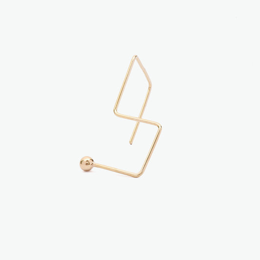 Chinami 10k Yellow Gold Drop Stud Earrings  | Ocampo's Fine Jewellery