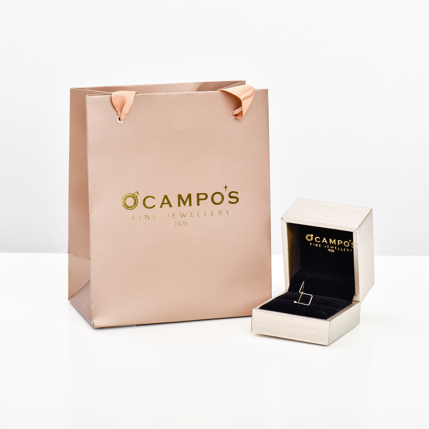 Chinami 10k Yellow Gold Drop Stud Earrings  | Ocampo's Fine Jewellery